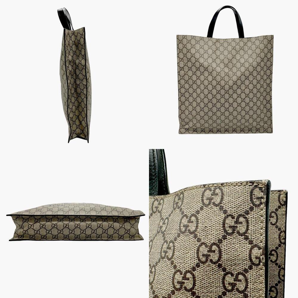 Gucci Supreme Shoulder Bag Brown Tiger GG Handbag Canvas Brown